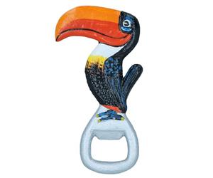 Toucan Bottle Opener Cast Iron Gift Garage Door Shed Man Cave Kitchen Bar