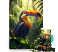 Toucan in Rainforest 1000 Piece Jigsaw Puzzle for Adults Brain Challenge Toy Group Play Clear Cut Lovely Present 50x75cm