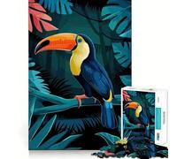 Toucan In The Jungle Jigsaw Puzzle for Adults 1000 Pieces Smart Reason Toy Group Joy Smooth Edge Fine Art Piece 38x52cm