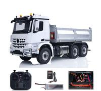 TOUCAN RC HOBBY 1/14 Scale 2Speed 3348 Metal Chassis RTR RC Hydraulic Dumper Remote Control Tipper Model NO Lock Differential Axle Light Sound with Battery