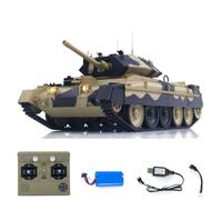 TOUCAN RC HOBBY 1/16 2.4G RC Military Tank Dispatched within 12 hours CoolBank Crusader MK III Wireless Control Battle Tank Model 360° Tower Rotating Smoke Sound Lights RTR Outdoor