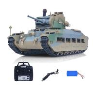 TOUCAN RC HOBBY 1/16 Tongde RC Tank Infrared System Matilda III IV 320 Rotating Turret Lights Sounds All Metal Wheels Battery Ready to Run