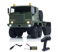 TOUCAN RC HOBBY 1/18 RC Military Truck 8X8 4WD Steering Electric RC SUV Model 2 Speed Transmission RTR Metal Chassis