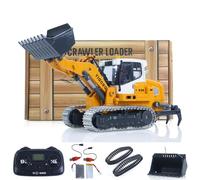 TOUCAN RC HOBBY 1:50 RC Electric Chain Loader LR636 2.4GHz Construction Machine Metal Shovel Chains Ripper RTR Model Light Sound Battery