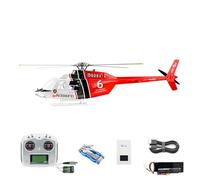TOUCAN RC HOBBY 2.4G RC Scale FlyWing BELL 206 Helicopter 4 Blade Rotor Remote Control Aircraft GPS Brushless Motor Battery RTF Smart Drone Gift Hobby Model