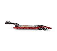 TOUCAN RC HOBBY 2-Axis Metal Trailer Lowboy with Gooseneck for 1/14 DIY Tamiya RC Tractor Truck Radio Remote Control Vehicle DIY Model Truck Car Excavator for Special Gift