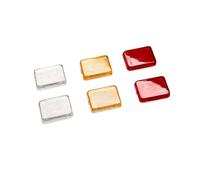 TOUCAN RC HOBBY 3Pairs Plastic Tail Light Cover Rear Lamp Shell for DIY 1:14 RC Tractor Truck Model King Hauler Semi Trailer Dumper,Compatible With Tamiya Parts