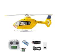 TOUCAN RC HOBBY FLYWING EC 135 6CH Radio-Controlled Helicopter with Two Brushless Motors, CNC Metal, 4 Blade, One Key Return, Beidou Positioning, RTF