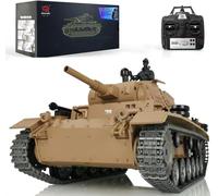 TOUCAN RC HOBBY Henglong 1/16 7.0 Customized Panzer III H RTR RC Tank 3849 Metal Tracks Wheels