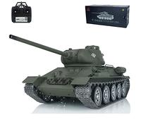 TOUCAN RC HOBBY Henglong 1/16 7.0 Soviet T34-85 RC Tank 3909 360° Metal Wheels Barrel Recoil