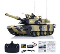 TOUCAN RC HOBBY HengLong 1/24 RC Tank Abrams M1A2 3816-2 2.4G Remote Control Battle Military Vehicle Combat Fight Infrared BB Tanks Model for Adult
