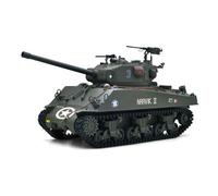 TOUCAN RC HOBBY Large Hatch 1/16 Remote Control Tank Sherman M4A3 Infrared System Barrel Elevation Smoke Unit Metal Chassis Gearbox 360° Turret
