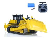 TOUCAN RC HOBBY Metal 1/12 RC Hydraulic Bulldozer D155AX RTR Heavy Dozer Model 7 Way Valve 1.0L Oil Pump 5 Plows Radio Master TX15 Radio Battery