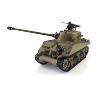 TOUCAN RC HOBBY Pro.Edition RTR Henglong 1/16 TK7.0 Upgraded M4A3 Sherman RC Tank 3898 Metal Tracks Barrel Recoil BB Airsoft Smoke Effect IR Battle with Sticter for Ages 14+