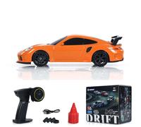 TOUCAN RC HOBBY Remote Control Mini Drift Car 1:43 Race Car Radio Lights Traffic Safety Cone Orange