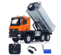 TOUCAN RC HOBBY US in Stock 1/14 HUINA 1598 2.4G Remote Control Dumper 6×6 Engineering Transport Vehicle Lifting Rod Tipper Car Light Sound for Adult