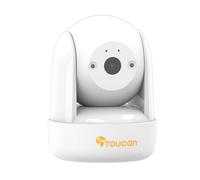TOUCAN Seek Indoor Pan & Tilt Home Security Camera - 1080p CCTV with 106° Field of View, Two-Way Audio, AI Motion Detection, Night Vision & Free Cloud Storage, No Subscription Required