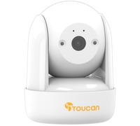 TOUCAN Seek Pan-Tilt Indoor Full HD 1080p WiFi Security Camera - White, White