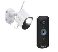 Toucan Smart Home Security Cctv Bundle - Floodlight Camera & Wireless V3 Video Doorbell - No Subscription Needed