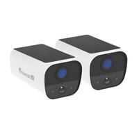 Toucan Solar Powered Outdoor Wireless Smart Security Camera S5 Cctv 2K Qhd - No Subscription Needed - 2 Pack
