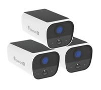 Toucan Solar Powered Outdoor Wireless Smart Security Camera S5 Cctv 2K Qhd - No Subscription Needed - 3 Pack