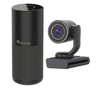 TOUCAN Streaming USB Webcam with Conference Speaker Bundle - 1080p HD Webcam, Wide-Angle Camera & Plug & Play Speakerphone with 4 Mics, Plug & Play for Work, Streaming & Calls