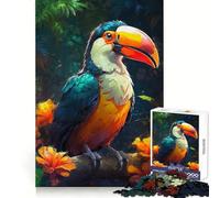 Toucan Tango in The Jungle 1000 Adult Pieces Jigsaw Puzzle Brain Agility Relaxed Leisure Secure Join Warm Xmas Gift (50x75cm)