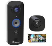 TOUCAN V3 Wireless Video Doorbell with Chime: 1080p Security Camera | Expansive 180° field of view meets smart 2-way audio. Secure your home with free cloud storage, no subscription required.