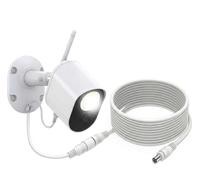 TOUCAN Wired Security Light CCTV Camera & 6m Extension Cable Bundle - 1080p HD Outdoor Camera with Bright Light, Motion Detection, 2-Way Audio, Siren & Weatherproof Power Lead - No Subscription