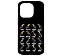 Toucans & Hornbills - Tropical Bird Species Chart Case for iPhone 15 Pro