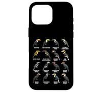 Toucans & Hornbills - Tropical Bird Species Chart Case for iPhone 16 Pro Max