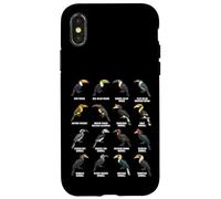 Toucans & Hornbills - Tropical Bird Species Chart Case for iPhone X/XS
