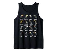 Toucans & Hornbills - Tropical Bird Species Chart Tank Top