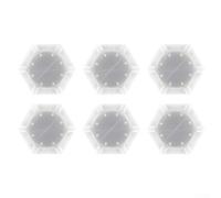 Touch Activated Hexagon LED Wall Light Panels With Modular Setup For Personalized Geometric Patterns And Ambient Lighting In Various Rooms(white Light)