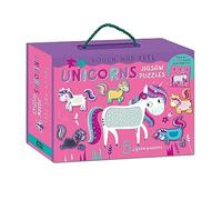 Touch and Feel Puzzle and Board Book Set - Unicorns - Tactile Fun For Children Aged 3 Years Upward (Touch and Feel Jigsaw Puzzles with Book)