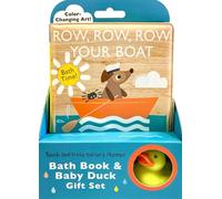 Touch and Trace Nursery Rhymes: Row, Row, Row Your Boat Bath Book & Baby Duck Gift Set