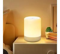 Touch Bedside Lamp,Rechargeable LED Table Lamp,Smart Night Light,Dimmable Warm White Night Light with RGB Colour Changing Portable Baby Night Light for Kids|Baby|Bedroom|Camping|Nursery|Office