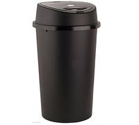 45 Liter 45L TOUCH BIN Colour Bin for Home Garden Office School Kitchen Bathroom Top Bin Portable Pedal Bin Removable Lid BLACK