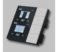 Touch Control 3 5 Inch Smart Wall Switch for Zigbee, Manage Up to 8 Scenarios for Lighting and Curtain Control (White)