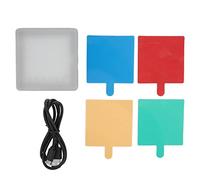 Touch Control Fill Light with 49 LED Beads, Portable 5W USB Rechargeable Photography Lighting, 4 Color Filters, 1/4 Screw Hole - Adjustable Brightness, Soft Light for Camera an