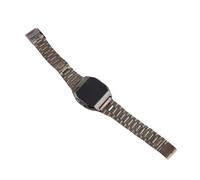 Touch Control LED Digital Watch Multifunctional with Night Light Alarm Feature for Sports Enthusiasts Adjustable Stainless Steel Strap (Golden)