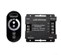 Touch Control Led Dimmer 12v To 24v 18a Max Power With Remote For Single Color Strip Lights Creating Cozy In Rooms