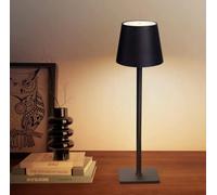 Touch Control Table Lamp, 3 Light Modes and Dimmable, 4000mAh Wireless USB Rechargeable Bedside Desk Lamp Nightstand Lamp Bedroom (Black)