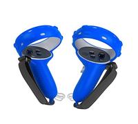 Touch Controller Grip Cover for Oculus Quest 2,Soft Silicone Handle Grip Protective Sleeve Cover with Hand Strap for Oculus Quest 2 VR Handle Accessories (Blue)