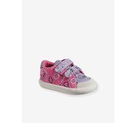 Touch-Fastening Trainers in Canvas for Baby Girls printed violet