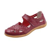 Touch Fastening Women's Cut Out Mary Jane Shoes Casual Summer Sandals Comfortable Lightweight Non Skid Sole for Daily Walking Beach Travel Outdoor Work Office Versatile Match Different Outfits