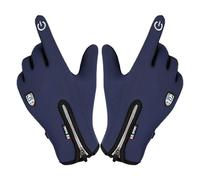 Touch Finger Gloves,Anti-Sweat Zipper Breathable Game Gloves | Cold Weather Warm Cuff Thermal Soft Flannel Lining Running Cycling Driving Hiking