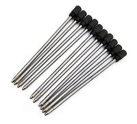 Touch Futu 10x Black/Blue Ink Refill 70mm/7cm Ballpoint Replacement for Crystal/Tech Pen