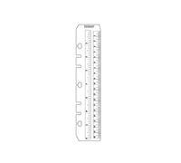 Touch Futu Ruler PVC Today Page Marker Insert organiser refill A5 Size