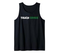 Touch Grass Saying Meme Youth Language Slang Gen Z Alpha Y2K Tank Top